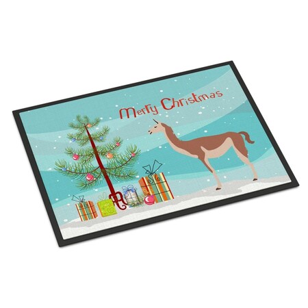 Carolines Treasures Guanaco Christmas Indoor or Outdoor Mat - 18 x 27 in. BB9288MAT